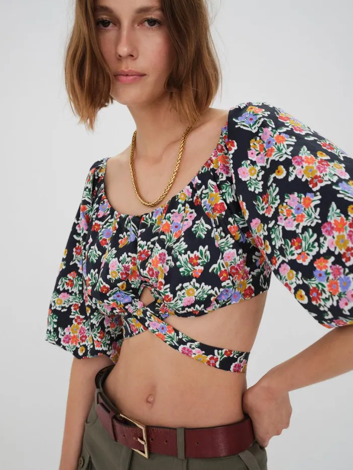 Women Tate Crop Top Multi For Love and Lemons Tops