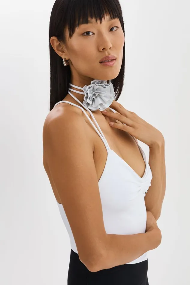 Women TAYANA Handkerchief Top White LAMARQUE Tops Women TAYANA Handkerchief Top White LAMARQUE Tops
