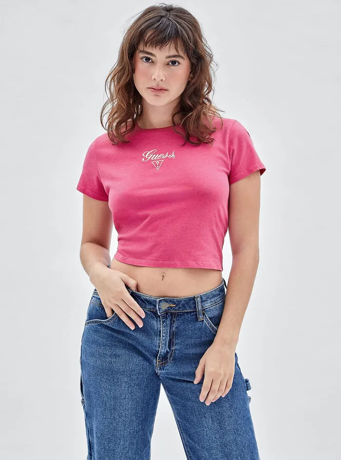 Women Tees and Tanks GUESS Guess Originals Berry Taylor Vintage Baby Tshirt