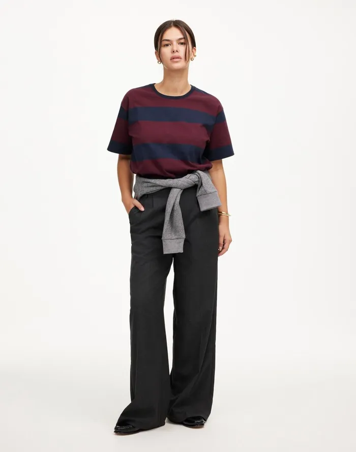 Women Tees Madewell Cotton Relaxed Oversized Tee Juniper Berry