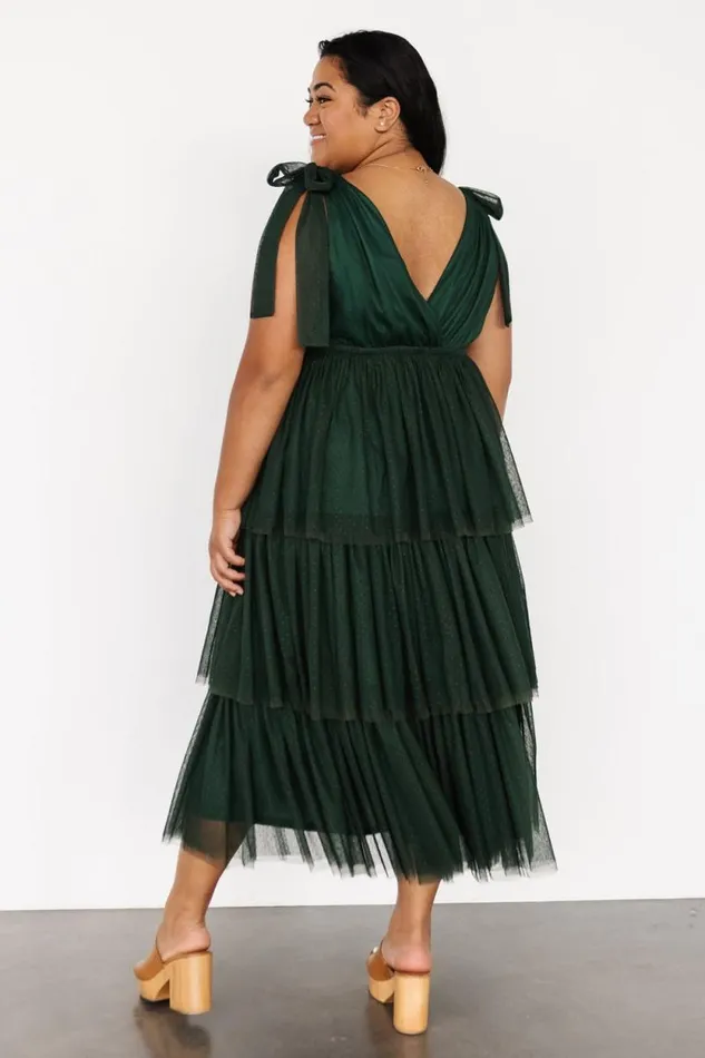 Women Tessa Tiered Tulle Tank Dress Dark Green Baltic Born Tulle Styles Women Tessa Tiered Tulle Tank Dress Dark Green Baltic Born Tulle Styles