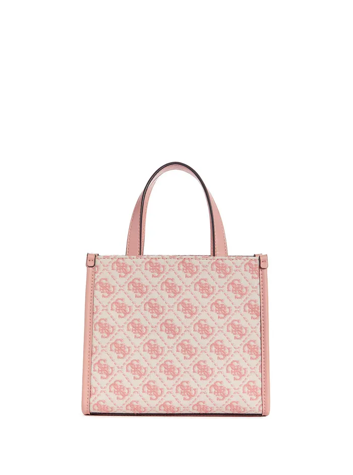 Women Tote Bags GUESS Salmon Logo Izzy Mini Tote Bag Women Tote Bags GUESS Salmon Logo Izzy Mini Tote Bag