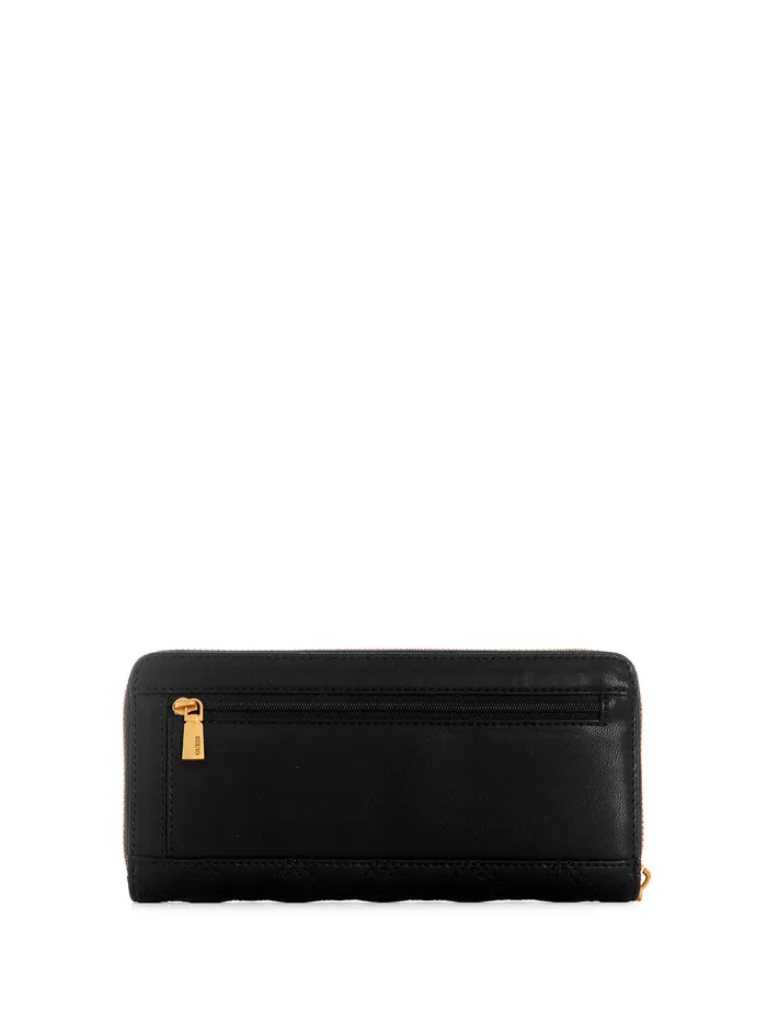 Women Wallets GUESS Black Giully Quilted Large Wallet Women Wallets GUESS Black Giully Quilted Large Wallet