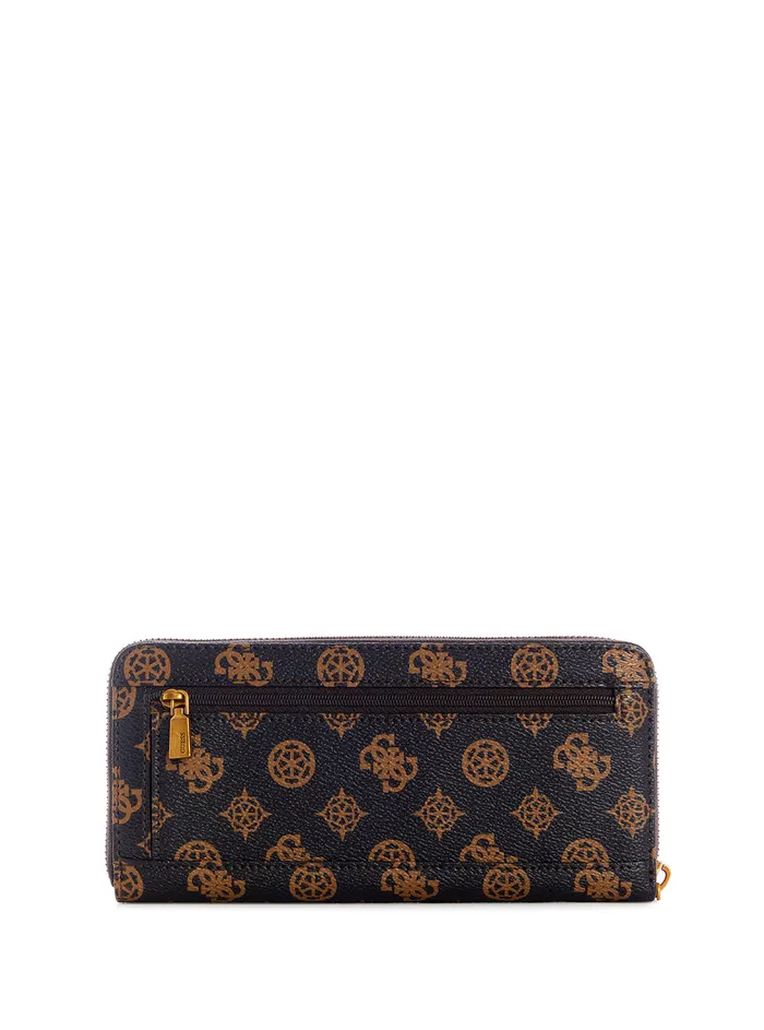 Women Wallets GUESS Mocha Logo Centre Stage Large Wallet