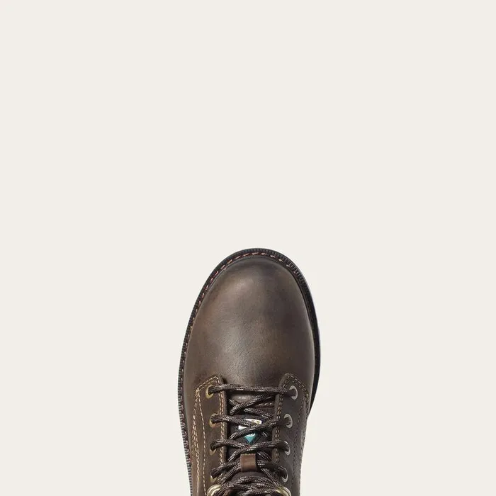 Women Work Boots and Shoes Ariat Riveter 6quot CSA Waterproof Composite Toe Work Boot Dark Brown