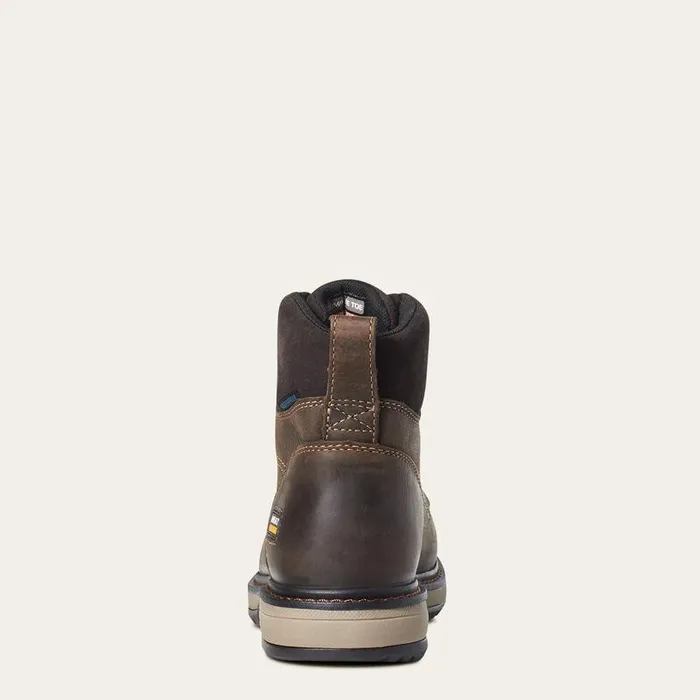 Women Work Boots and Shoes Ariat Riveter 6quot CSA Waterproof Composite Toe Work Boot Dark Brown