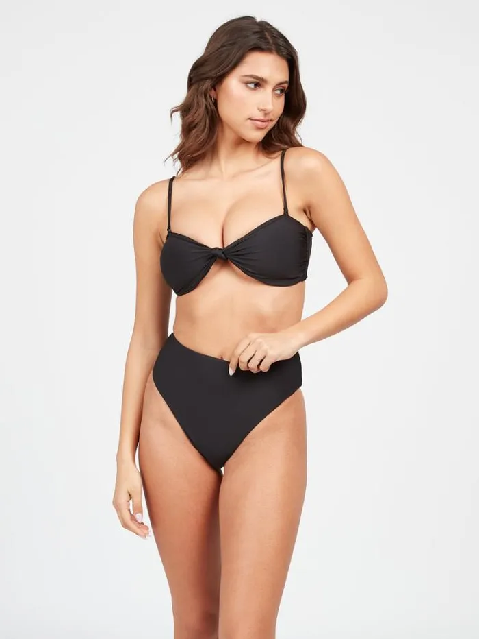 Womens Bikinis Volcom Simply Seamless Tube Bikini Top 8211 Black
