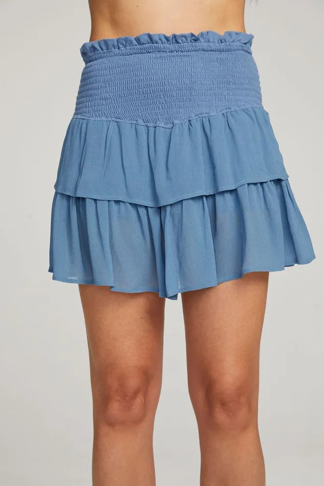 Womens Bottoms Chaser Brand Cruz Vintage Blue Mini Skirt