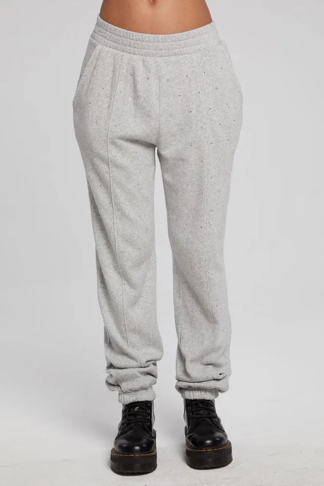 Womens Bottoms Chaser Brand Essential Heather Grey Jogger