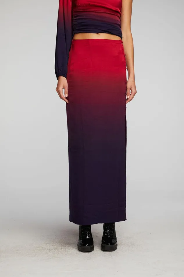 Womens Bottoms Chaser Brand Stretch Silky Woven Midi Skirt