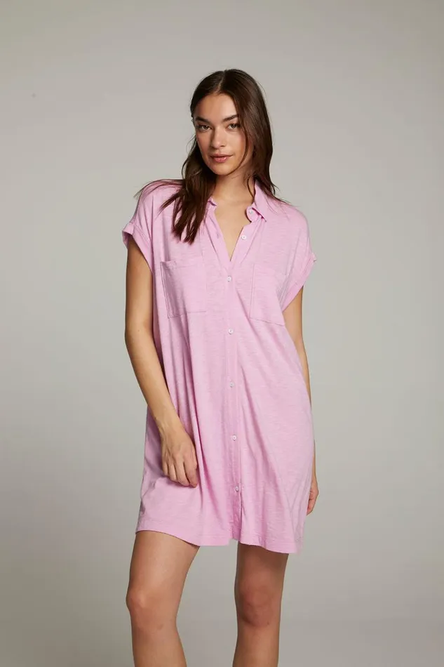 Womens Dresses Chaser Brand Downtown Pastel Lavender Mini Dress