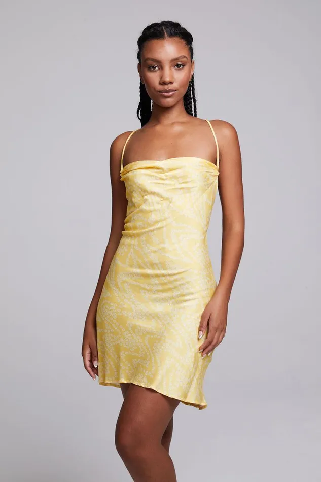 Womens Dresses Chaser Brand Positano Lemon Zest Slip Dress