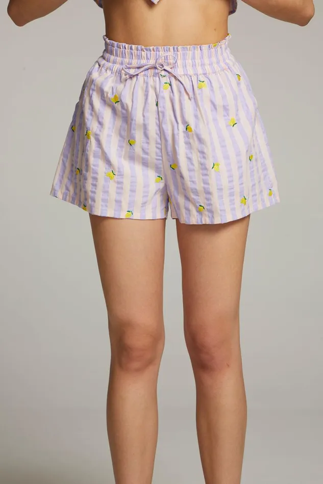 Womens Graphics Chaser Brand Allover Lemons Shorts