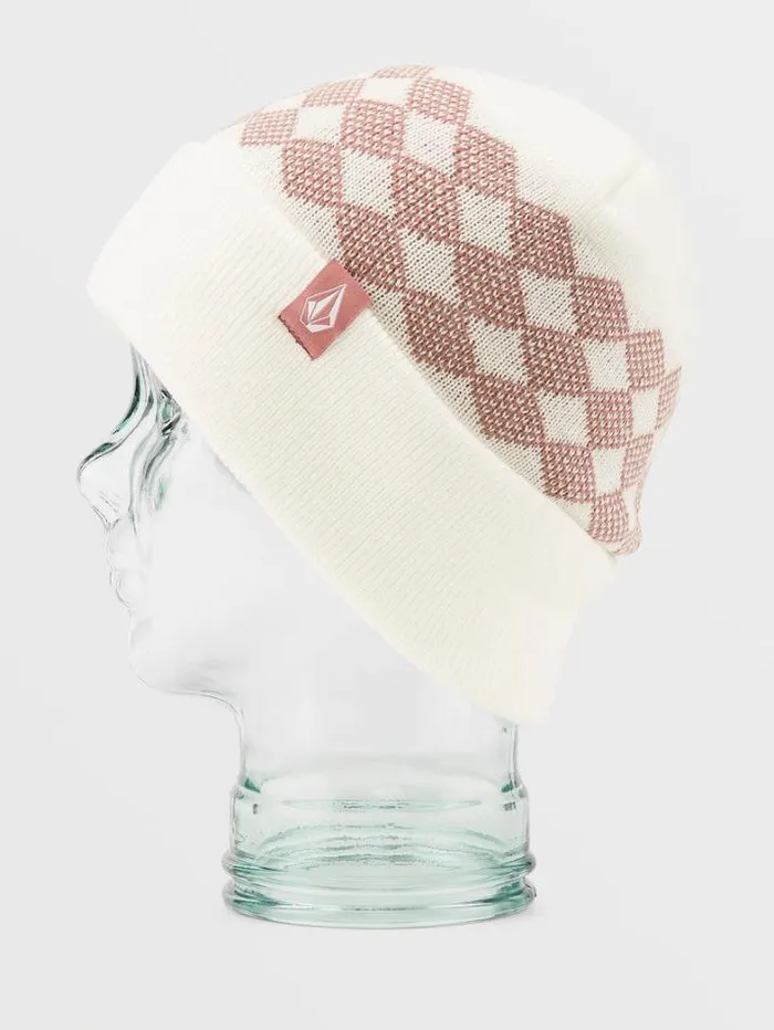 Womens Hats and Beanies Volcom Check This Beanie 8211 White