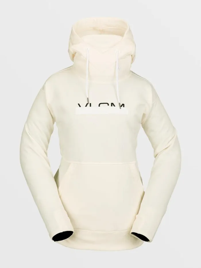 Womens Hoodies and Sweatshirts Volcom Riding Hydro Hoodie 8211 Moonbeam