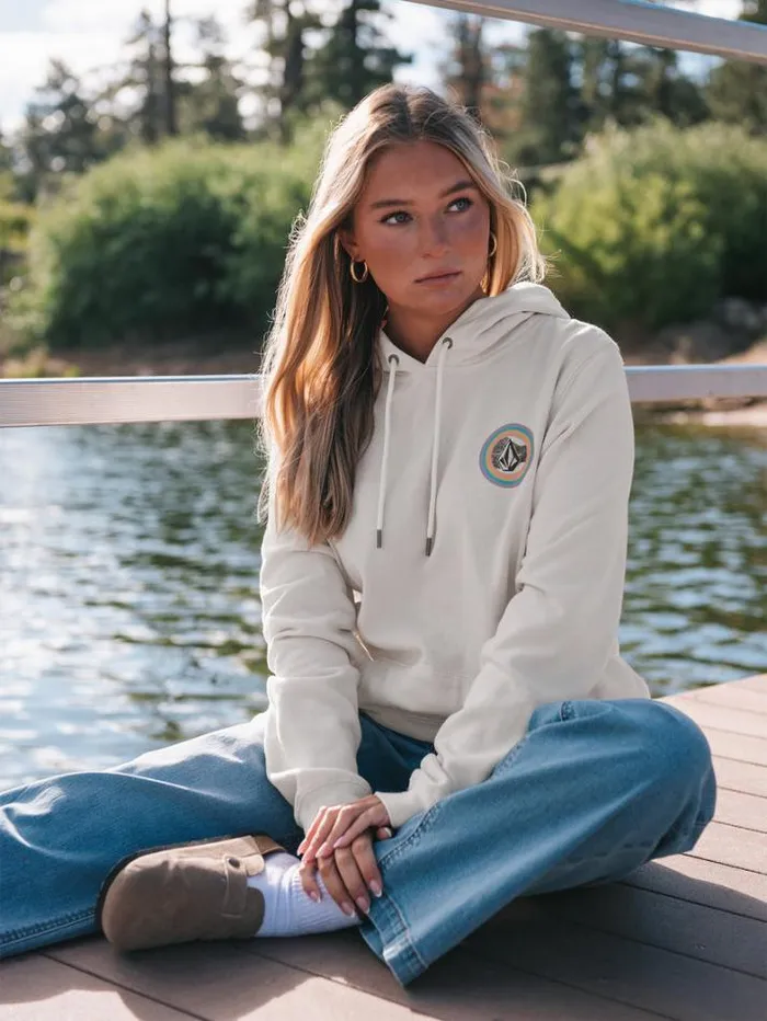 Womens Hoodies and Sweatshirts Volcom Truly Deal II Hoodie 8211 Cloud