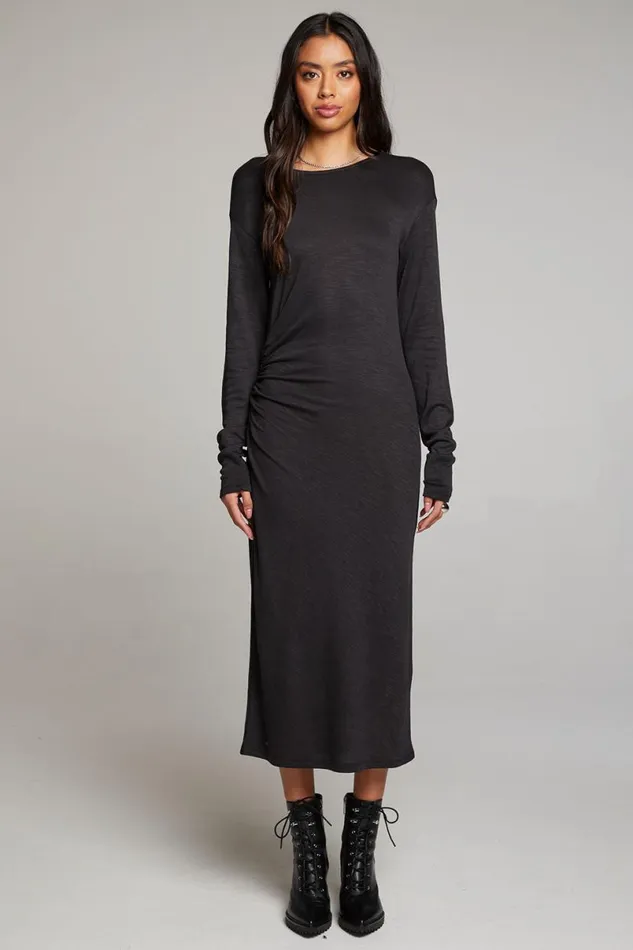 Womens Loungewear Chaser Brand Memory Licorice Midi Dress