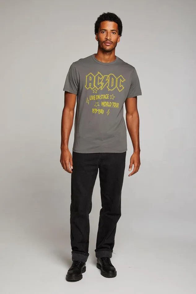 WomensMens Music Chaser Brand ACDC Live On Stage Mens Tee