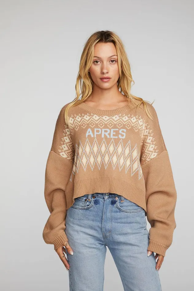 Womens Outerwear Chaser Brand Apres Ski Isle Knit
