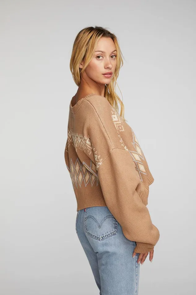 Womens Outerwear Chaser Brand Apres Ski Isle Knit