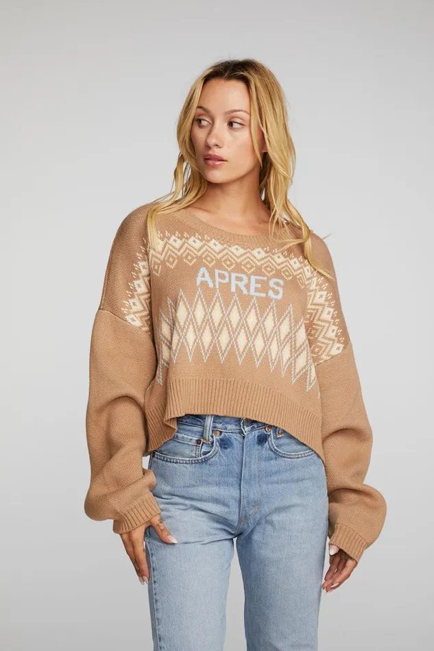 Womens Outerwear Chaser Brand Apres Ski Isle Knit