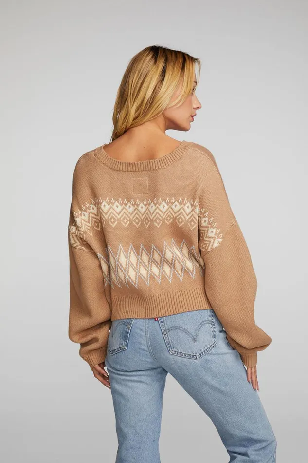 Womens Outerwear Chaser Brand Apres Ski Isle Knit