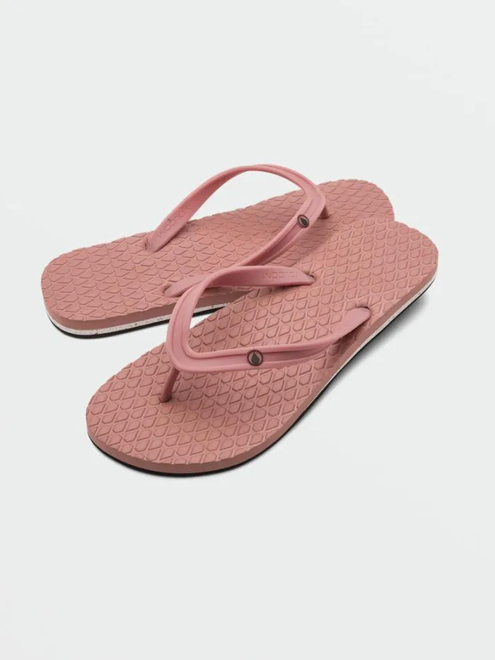 Womens Sandals Volcom Eco Concourse Sandals 8211 Rosewood
