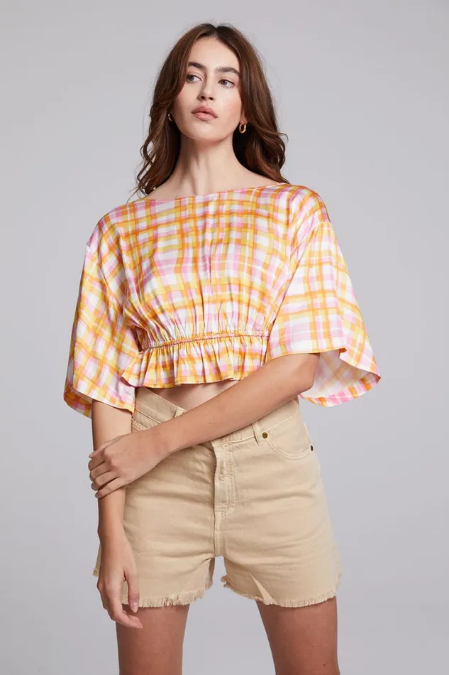 Womens Tops Chaser Brand Cortona Dahlia Blouse