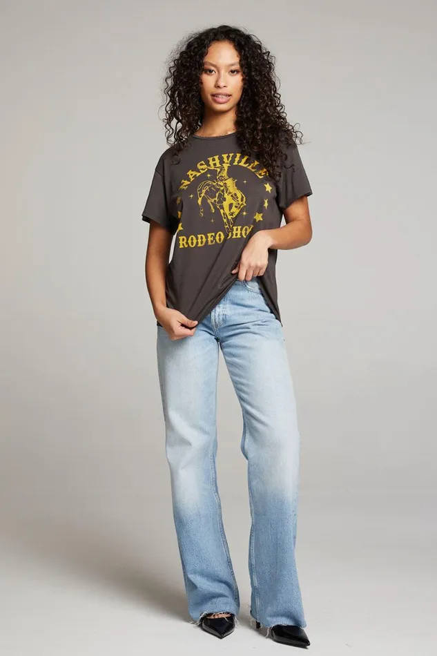 Womens Tops Chaser Brand Nashville Rodeo Tee