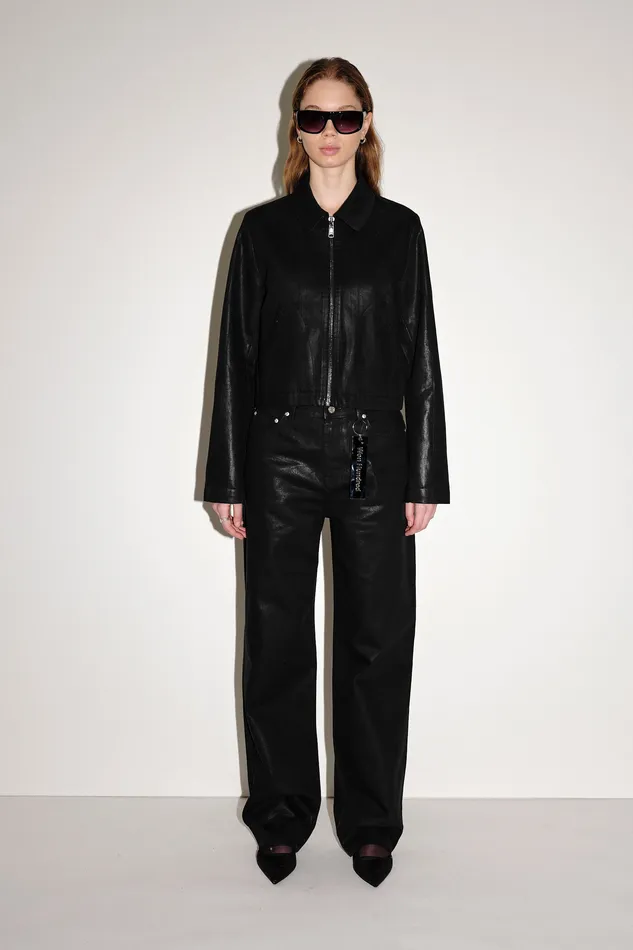 Wonhundred Coats Jackets and blazers Women Dalia Coated Denim 8211 Black