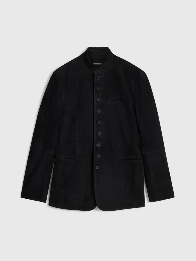 WOODWARD MULTIBUTTON JACKET Black Clothing John Varvatos Leather Jackets