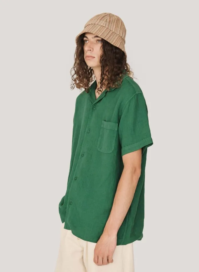 YMC Malick Shirt Green Mens Shirts