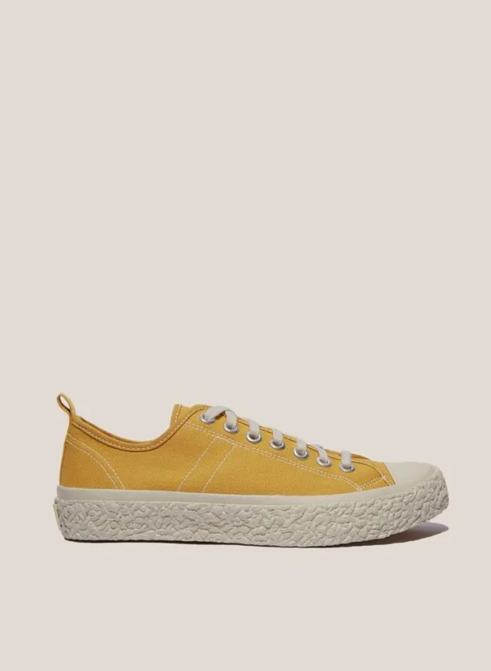 YMC Vulcanised Low Top Sneakers Yellow Mens Footwear