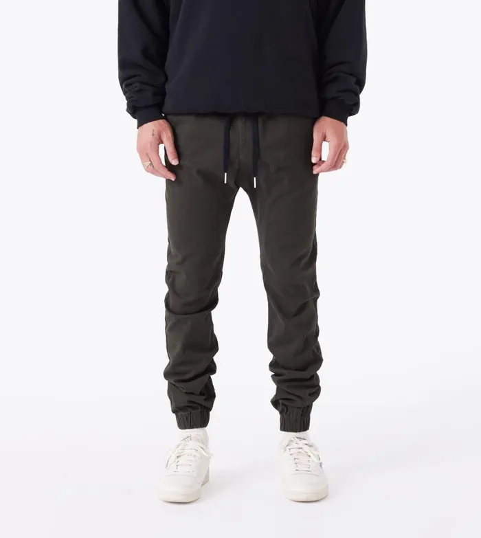 Zanerobe Pants Men Sureshot Jogger Dk Army