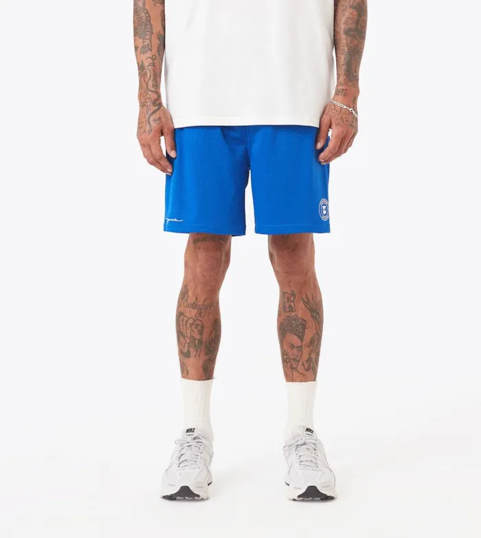 Zanerobe Shorts Men Training Mesh Short Cobalt Blue