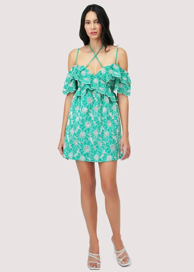 Zenith Mini Dress Green Women Lost Wander Dresses